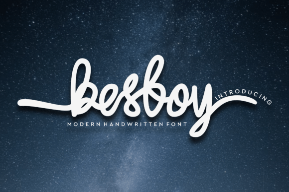 Besboy: A Modern Script Font for Elegant Craft Projects