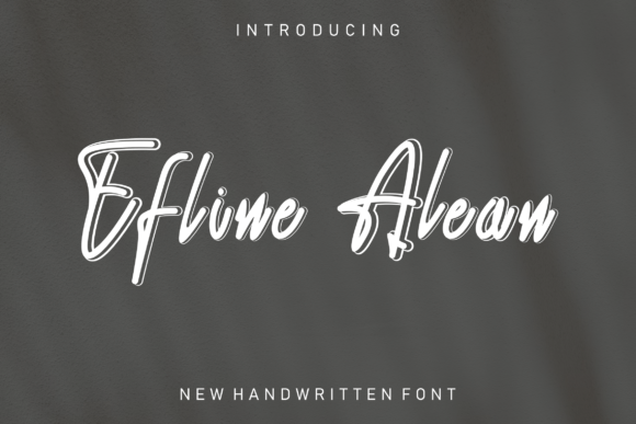 Boost Your Campaign with Efline Alean: A Bold Handwritten Font