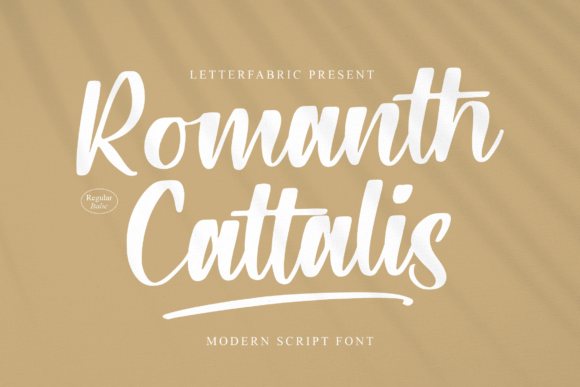 Bringing Charm to Branding with Romanth Cattalis Font