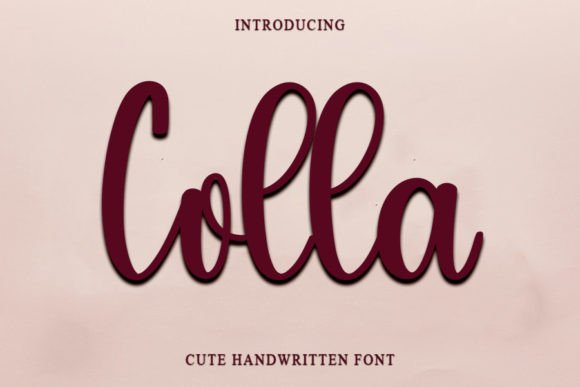 Colla: A Handwritten Font for Elegant Web Design