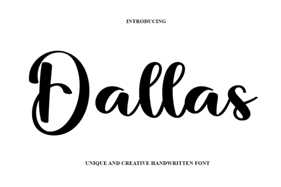 Dallas: A Handwritten Font for Creative Web Design