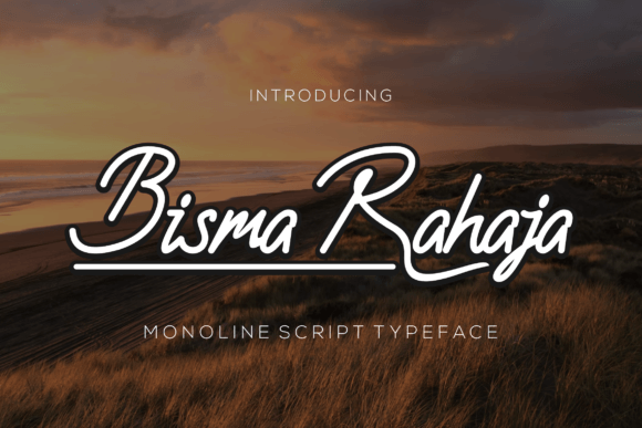 Discover Bismarahaja: A Beautiful Handwritten Font for Elegant Branding