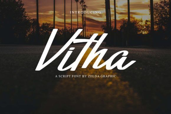 Discover Vitha: A Modern Script Font for Makers