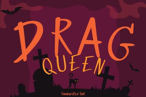 Drag Queen: A Whimsical Handwritten Font for Digital Creators