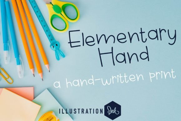 Elementary Hand: A Whimsical Font for Engaging Web Design