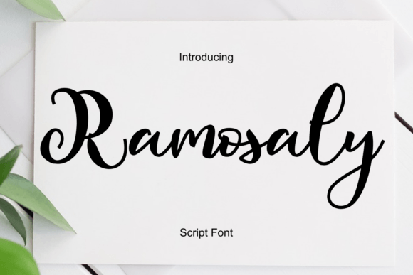 Elevate Your Brand with Ramosaly: A Charming Script Font