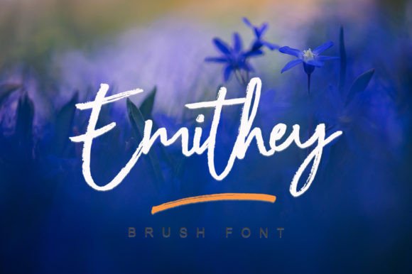 Emithey: A Romantic Script Font for Elegant Editorial Design