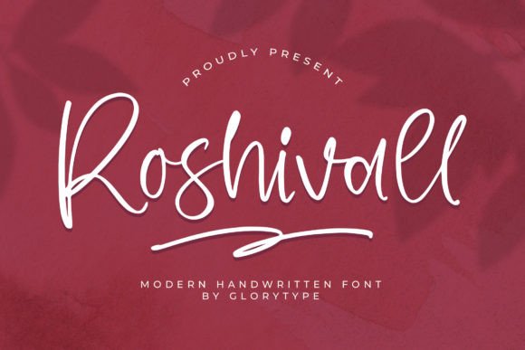 Enhance Your Brand with Roshivall: A Modern Handwritten Font