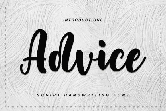 Enhance Your Brand with the Elegant Advice Font