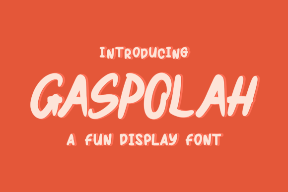 Gaspolah: A Bold Handwritten Font for Elegant Branding