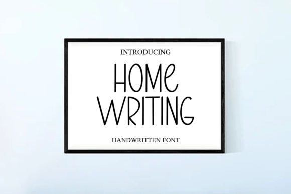Home Writing: A Friendly Handwritten Font for Branding