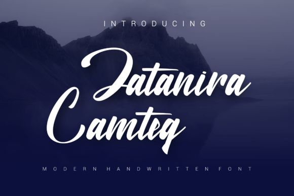 Jatanira Camteg: A Handwritten Font for Editorial Elegance