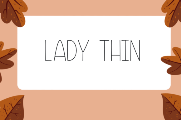 Lady Thin: A Versatile Handwritten Font for Web Design