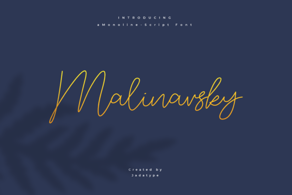 Malinavsky: A Script Font for Elegant Web Design