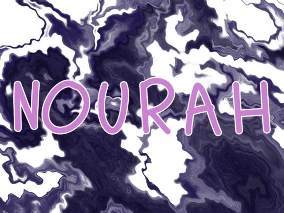 Nourah: A Whimsical Handwritten Font for Crafters