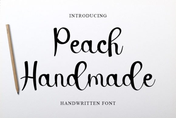 Peach Handmade: A Vibrant Font for Creative Web Design