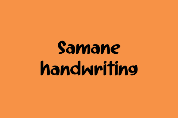 Transform Your Brand with Samane: A Friendly Handwritten Font