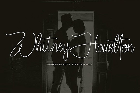 Whitney Houstton: A Handwritten Font for Elegant Branding