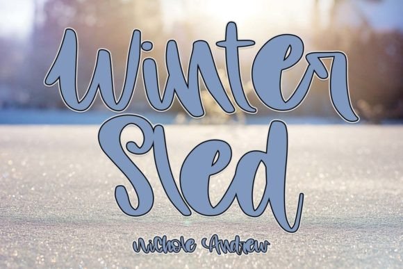 Winter Sled: A Handwritten Font for Editorial Charm