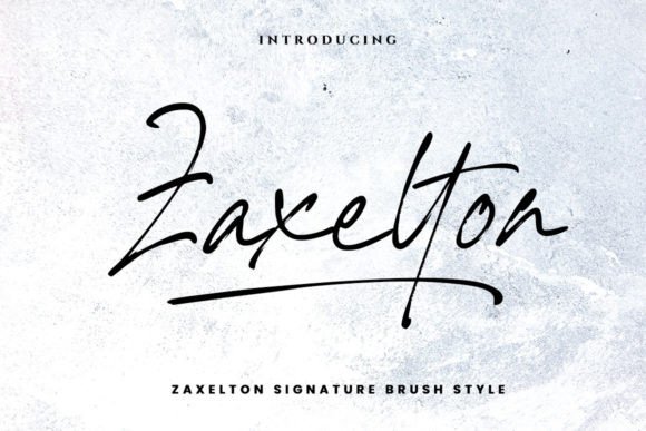 Zaxelton: A Versatile Script Font for Creative Projects